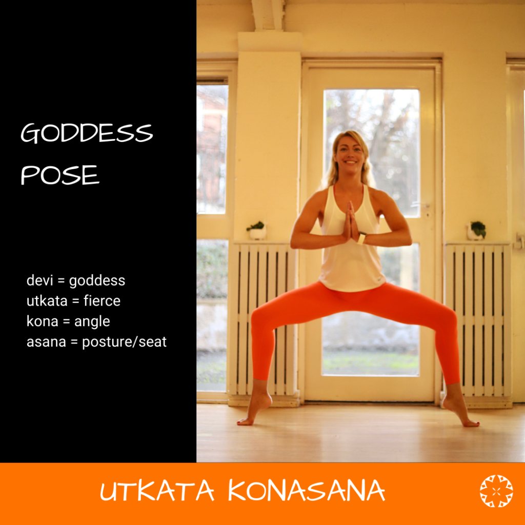 Mandala Yoga Dublin Goddess pose Amy O'Brien