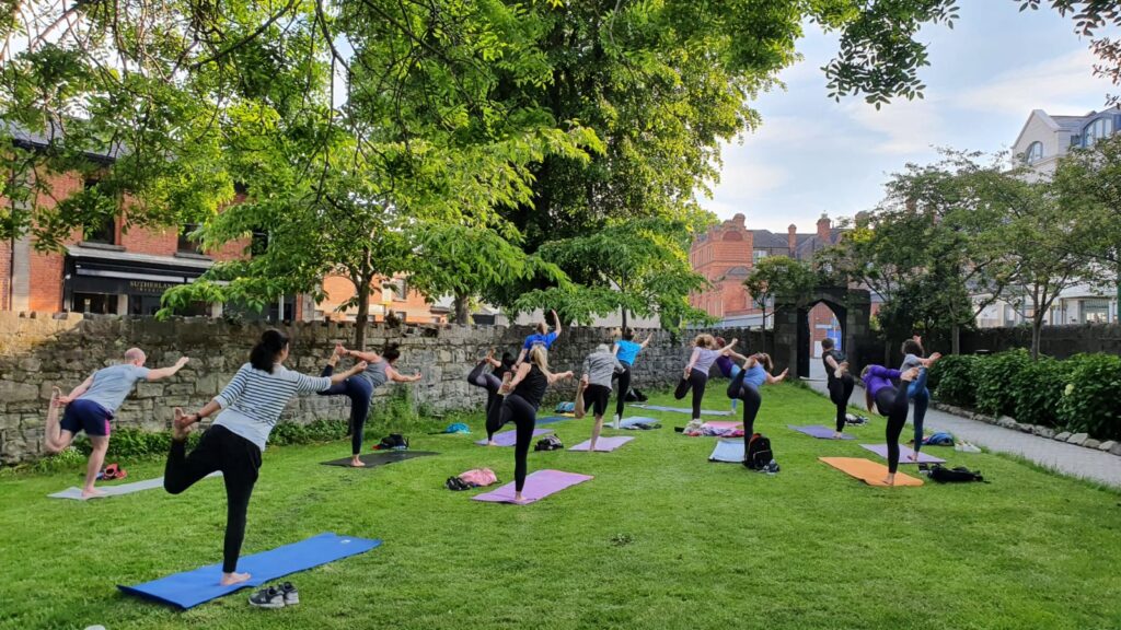 OUtdoor classes Mandala Yoga St. Mary's Church Haddington Road