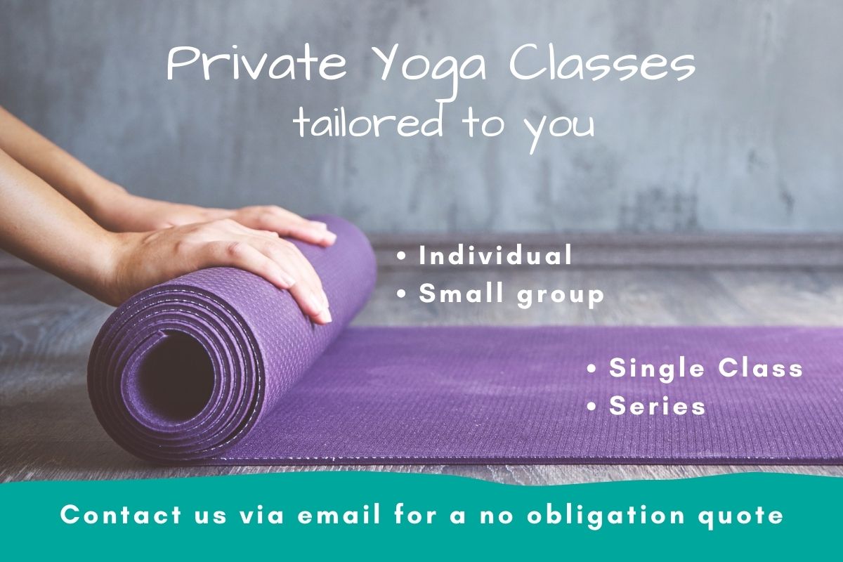 rolling out of mat for private yoga classes